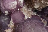Superb, Purple Octahedral Fluorite with Orthoclase - Arizona #368388-1